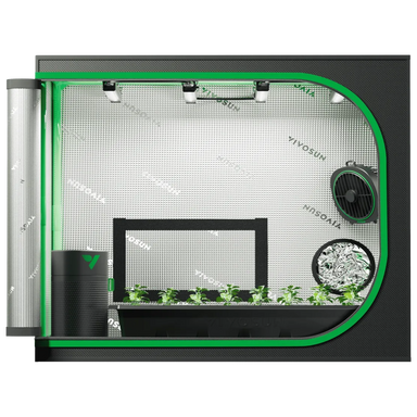 Vivosun Clone Tent Kit 24" x 16" x 20" with GrowHub A22 Controller on white background 