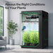 Vivosun 4x4 Smart Grow Tent Kit Pro growing plants under AeroLight Gen2 550W with smart ventilation and airflow control
