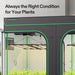 Vivosun 8x4 Smart Grow Tent Kit – 2x 500W LumaLight & GrowHub E42A+ indoor garden tent with a dark gray frame, green trim, and visible plants inside, shown with the text 'Always the Right Condition for Your Plants' at the top.