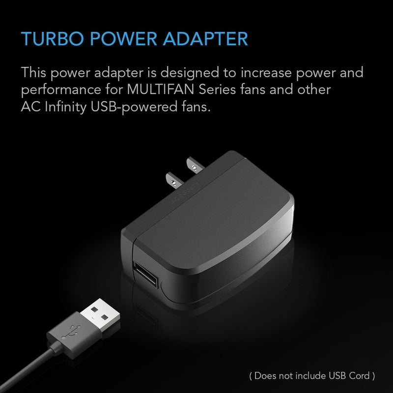 AC Infinity, Turbo Fan Power Adapter features 