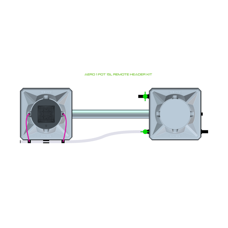 ALIEN AERO 1 Pot Hydroponic kit 1 row