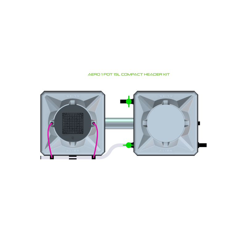 ALIEN AERO 1 Pot Hydroponic kit 1 row