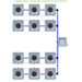 ALIEN AERO 12 Pot Hydroponic kit 4 row