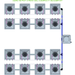 ALIEN AERO 16 Pot Hydroponic kit 4 row