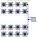 ALIEN AERO 16 Pot Hydroponic kit 4 row