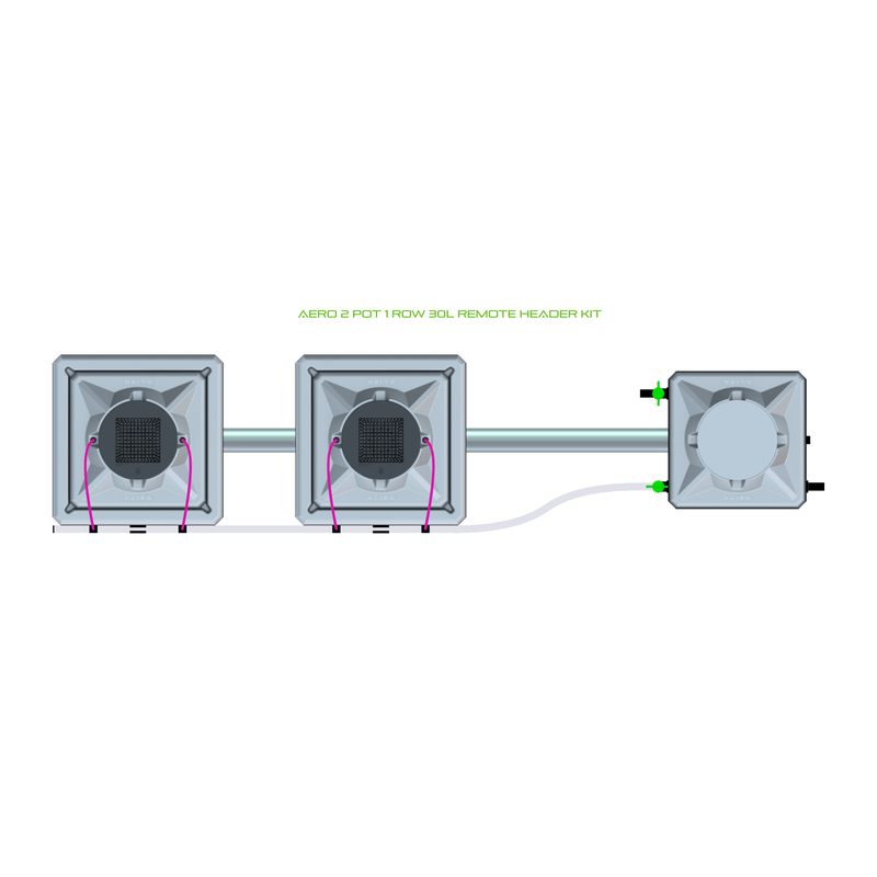 ALIEN AERO 2 Pot Hydroponic kit 1 row