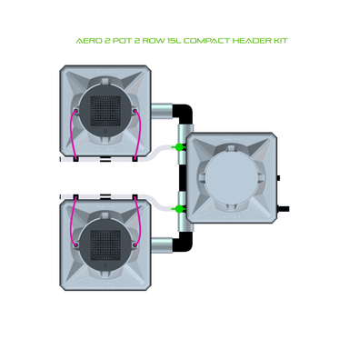 ALIEN AERO 2 Pot Hydroponic kit 2 row