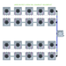 ALIEN AERO 20 Pot Hydroponic kit 4 row