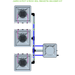 ALIEN AERO 3 Pot Hydroponic kit 3 row