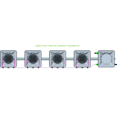 ALIEN AERO 4 Pot Hydroponic kit 1 row