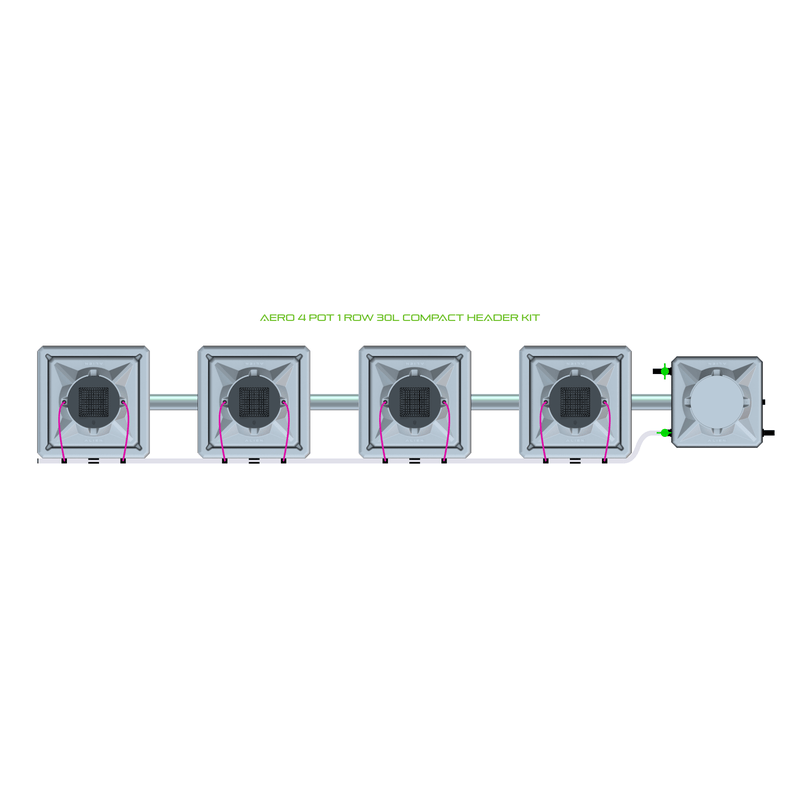 ALIEN AERO 4 Pot Hydroponic kit 1 row