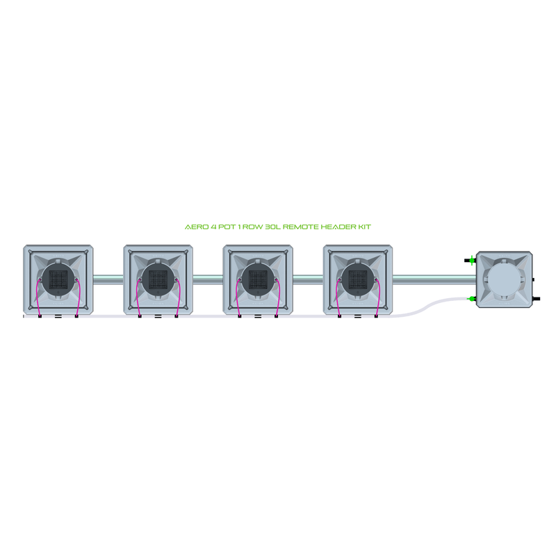 ALIEN AERO 4 Pot Hydroponic kit 1 row