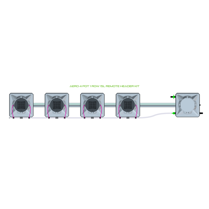 ALIEN AERO 4 Pot Hydroponic kit 1 row