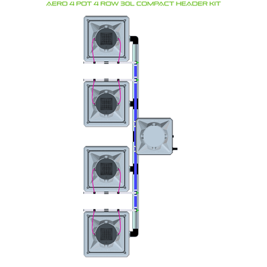 ALIEN AERO 4 Pot Hydroponic kit 4 row