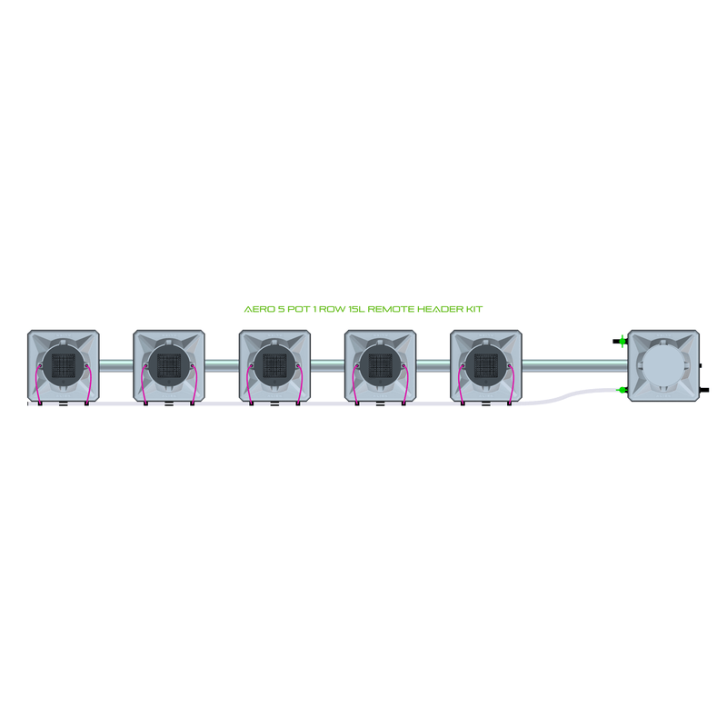 ALIEN AERO 5 Pot Hydroponic kit 1 row