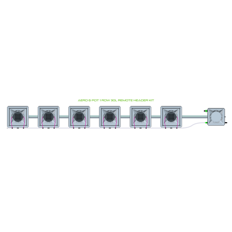 ALIEN AERO 6 Pot Hydroponic kit 1 row