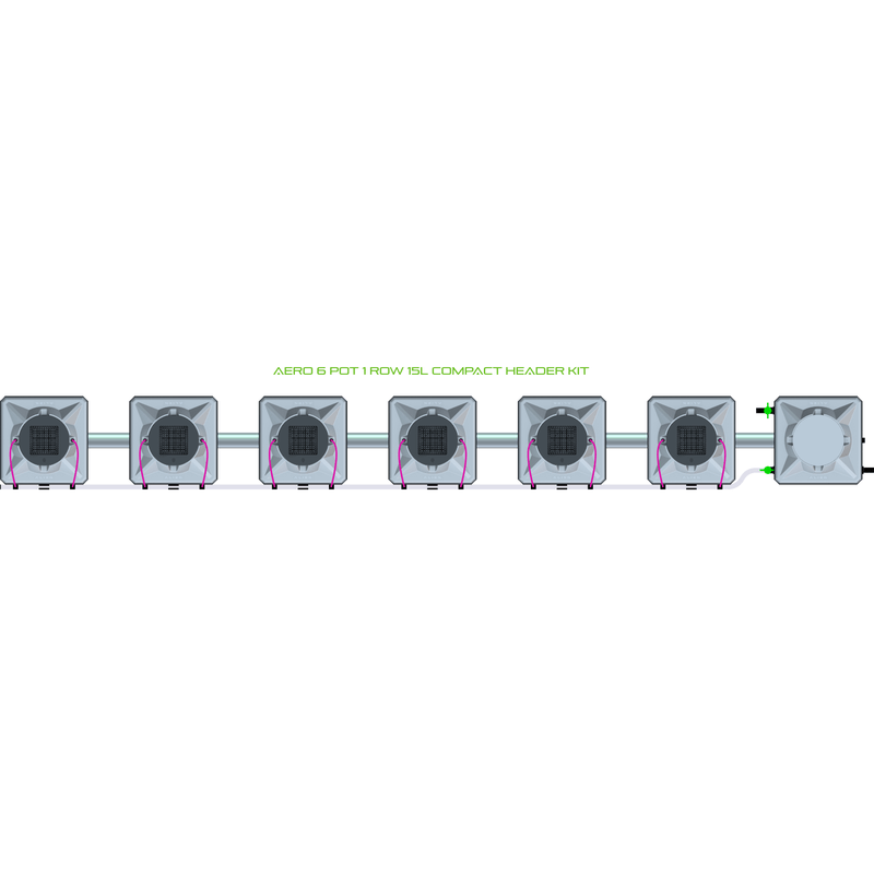 ALIEN AERO 6 Pot Hydroponic kit 1 row