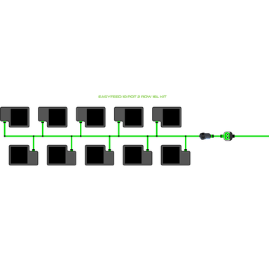 ALIEN EASYFEED 10 Pot Hydroponic kit 2 row