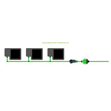 ALIEN EASYFEED 3 Pot Hydroponic kit 1 row