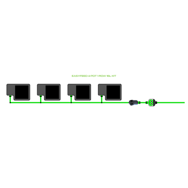 ALIEN EASYFEED 4 Pot Hydroponic kit 1 row