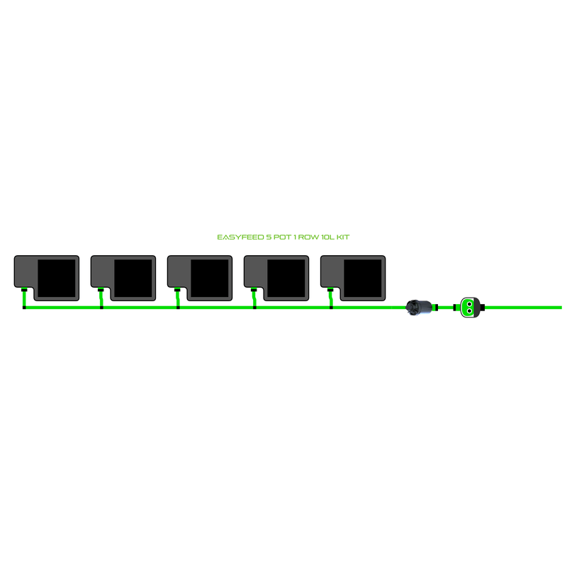 ALIEN EASYFEED 5 Pot Hydroponic kit 1 row