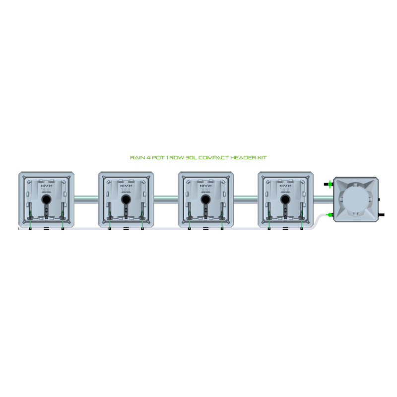 ALIEN RAIN 4 Pot Hydroponic kit 1 row