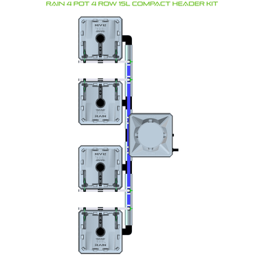 ALIEN RAIN 4 Pot Hydroponic kit 4 row