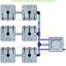 ALIEN RAIN 6 Pot Hydroponic kit 3 row