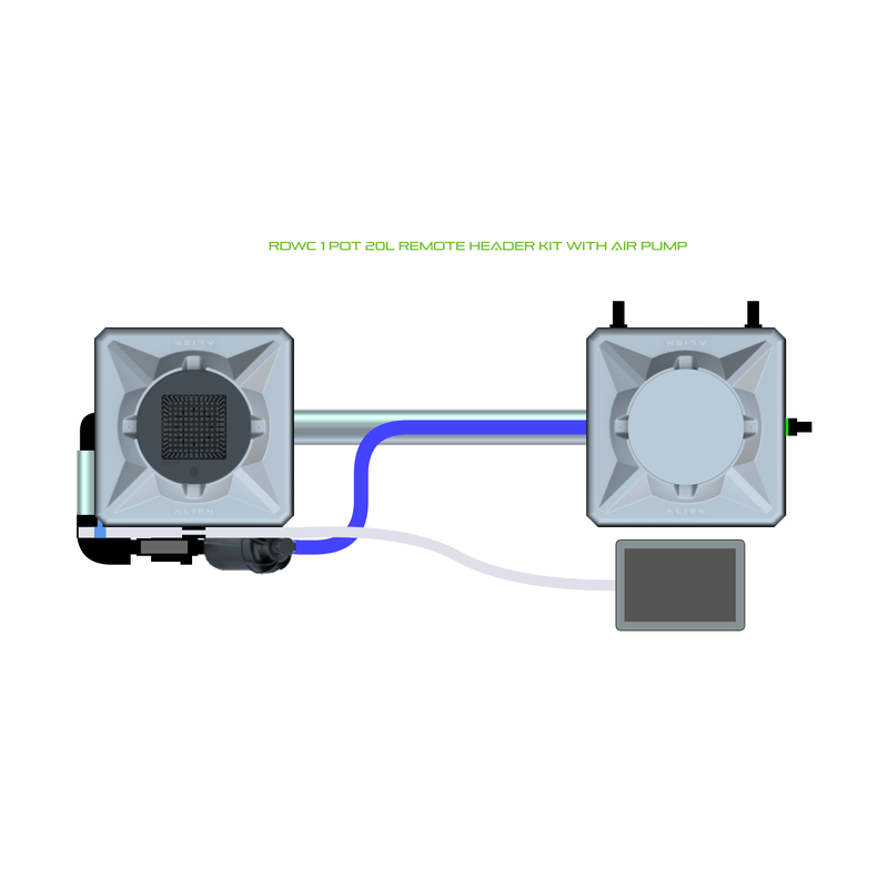 ALIEN RDWC 1 Pot Hydroponic kit 1 row