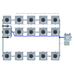 ALIEN RDWC 15 Pot Hydroponic kit 3 row