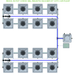 ALIEN RDWC 16 Pot Hydroponic kit 4 row