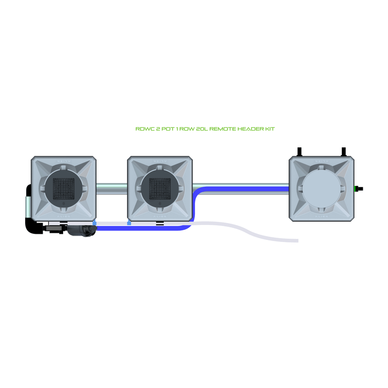 ALIEN RDWC 2 Pot Hydroponic kit 1 row