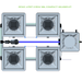 ALIEN RDWC 4 Pot Hydroponic kit 2 row