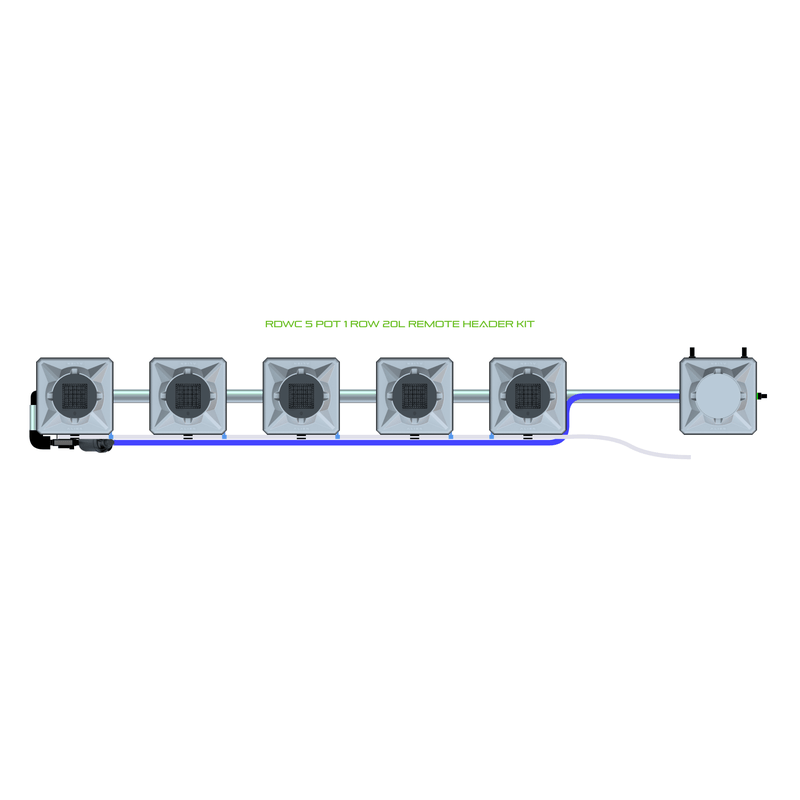 ALIEN RDWC 5 Pot Hydroponic kit 1 row