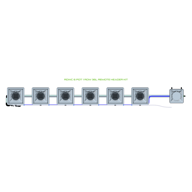 ALIEN RDWC 6 Pot Hydroponic kit 1 row