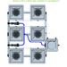 ALIEN RDWC 6 Pot Hydroponic kit 3 row