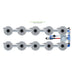 ALIEN Hydroponics V-SYSTEM 10 Pot 2 Row Hydroponic Kit mih view