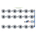 ALIEN Hydroponics V-SYSTEM 18 Pot 3 Row Hydroponic Kit internal header view
