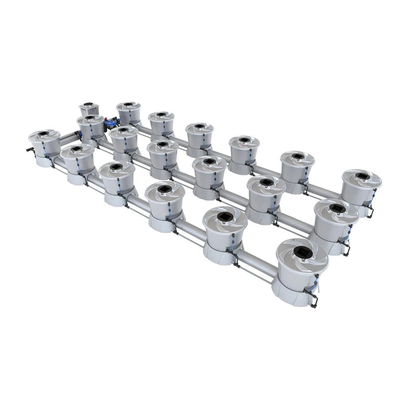 ALIEN Hydroponics V-SYSTEM 18 Pot 3 Row Hydroponic Kit right view