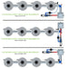 ALIEN Hydroponics V-SYSTEM 4 Pot 1 Row Hydroponic Kit 1el,1es, and 1er view 