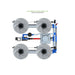 ALIEN Hydroponics V-SYSTEM 4 Pot 2 Row Hydroponic Kit internal header view