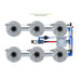 ALIEN Hydroponics V-SYSTEM 6 Pot 2 Row Hydroponic Kit mh view