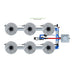 ALIEN Hydroponics V-SYSTEM 6 Pot 2 Row Hydroponic Kit msp view