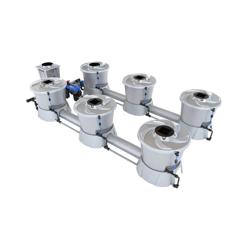 ALIEN Hydroponics V-SYSTEM 6 Pot 2 Row Hydroponic Kit right side view