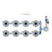 ALIEN Hydroponics V-SYSTEM 8 Pot 2 Row Hydroponic Kit mor view