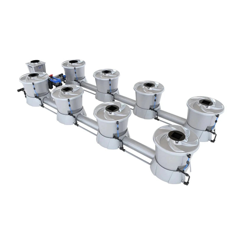 ALIEN Hydroponics V-SYSTEM 8 Pot 2 Row Hydroponic Kit right view