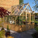 Alton Cheltenham Cedar Greenhouse corner view with plant foliage