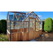 Alton Durham Cedar Greenhouse front view #3 in garden