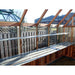 Alton Durham Cedar Greenhouse inside view of shelving