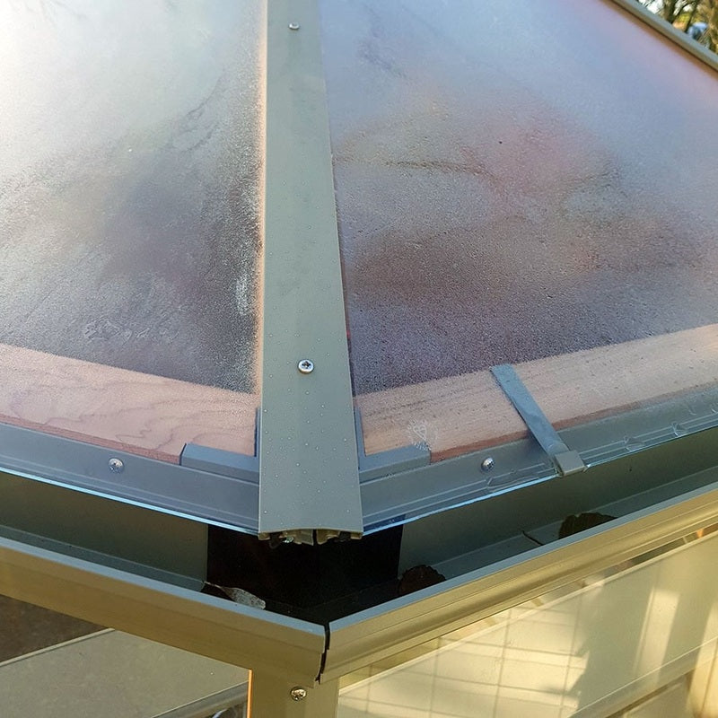 Alton Octagonal Cedar Greenhouse aluminum capping